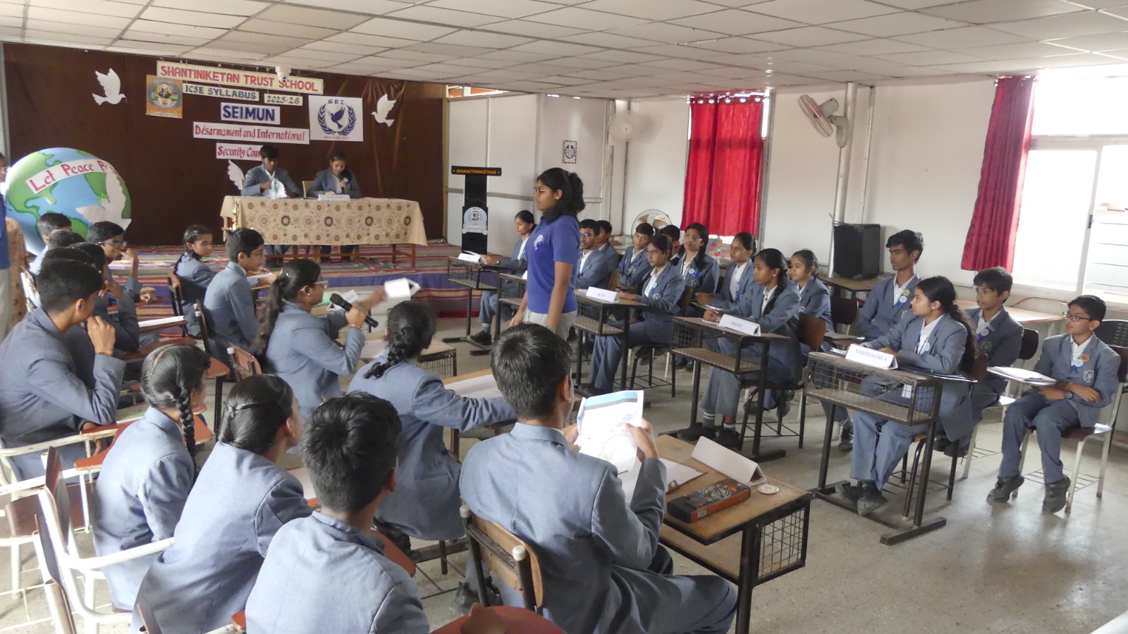 Students Engaged in Debate